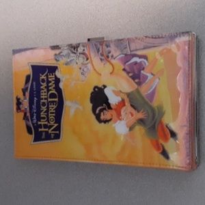 Oh My Disney Clutch Purse Original Hunchback Of Notre Dame VHS Case Design